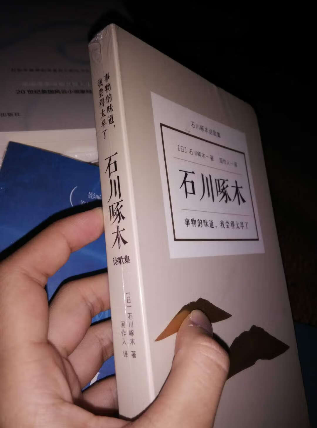 总感觉作者很伤感，就那种很难过说不出来的那种感觉。快递速度没话说，喜欢。愿各位不为尘世所及，依然满心欢喜。