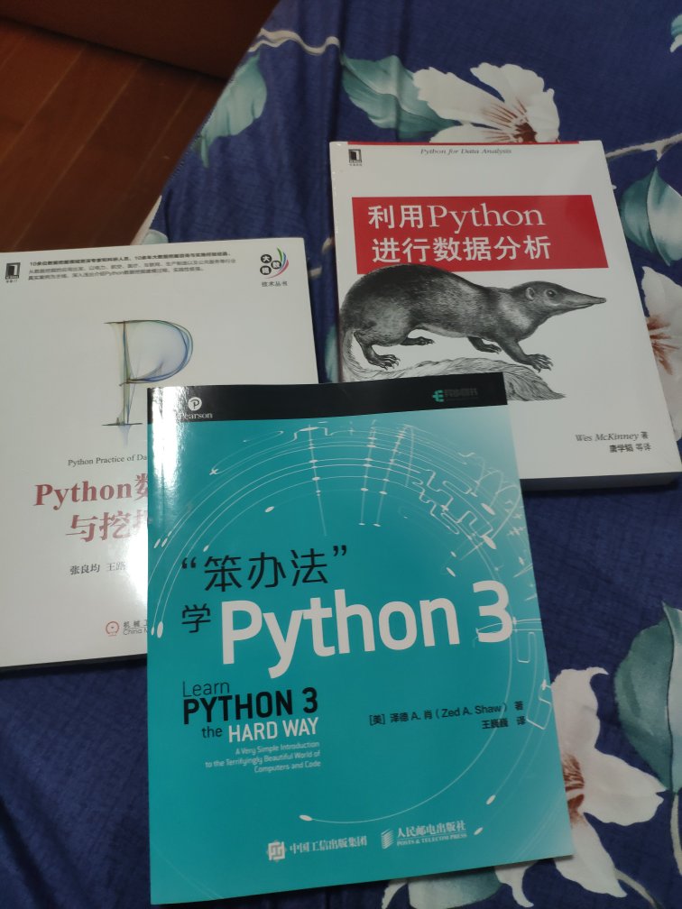 下决心决定学习python,买了几本书