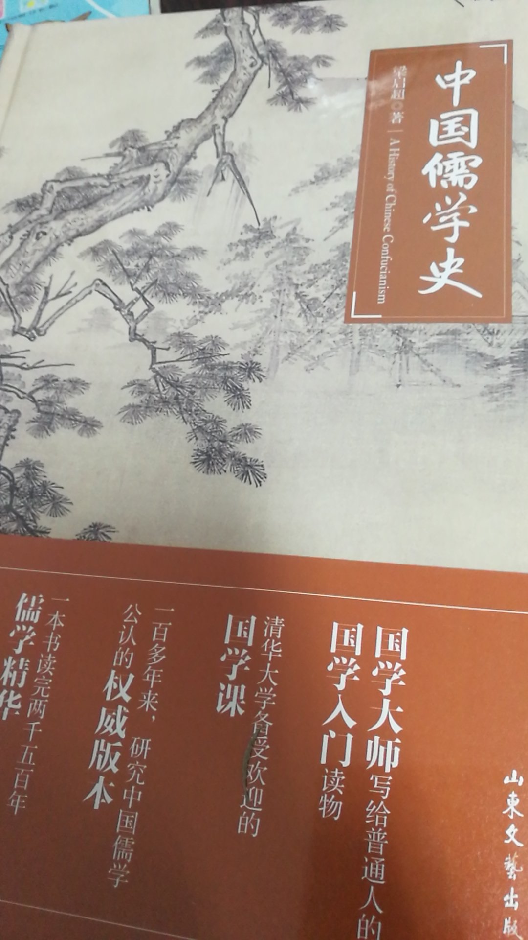 山东文艺出版社，第一次买这个出版社的书，质量还可以，装帧精美，只是儒学史一言难尽。