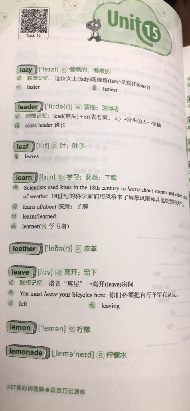 老师推荐买的，一共30个unit，后面都有对应的练习。