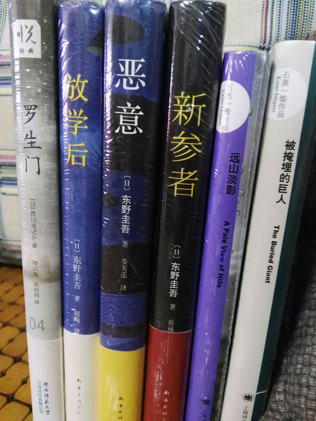 石黑的得奖作品，一看到有活动，立马买了，相当于5折买到的书，太棒了。自营快递速度很快，紫色邮包很好看，把书保护的很好