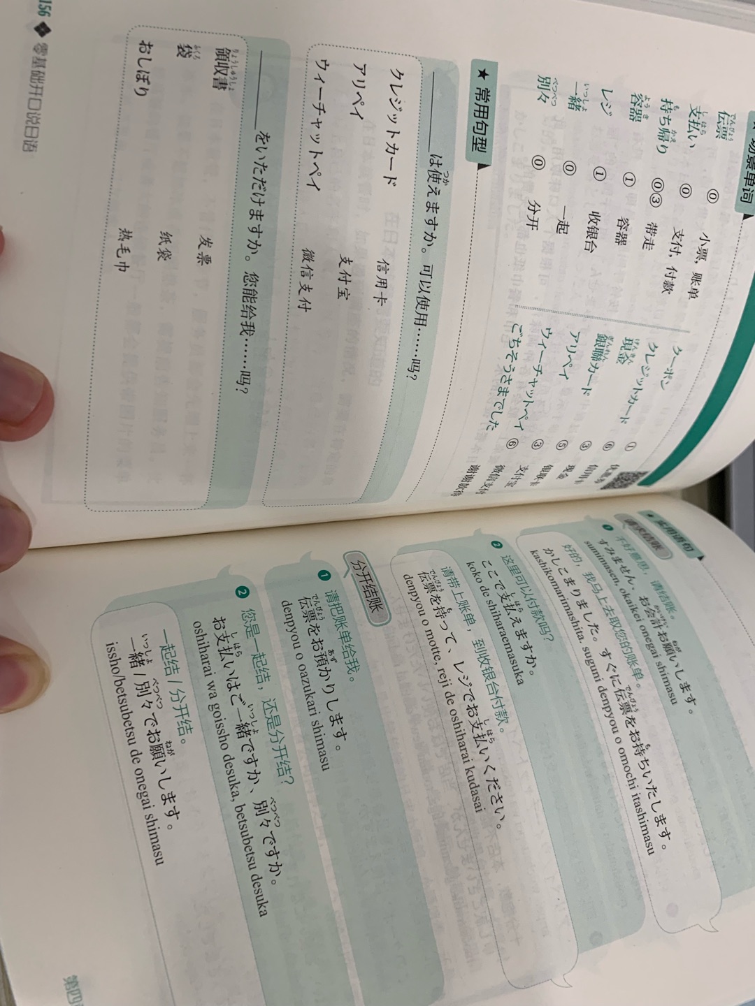首先快递速度非常快，图书价格很亲民。新东方出版的。从日语的历史，日语的拼音，基础表达，心情表达，态度表达，意见表达。日常生活中的常用语，吃饭，就医，交通，沟通中很多方面都做了比较细致的介绍和教学，随书附带海报，非常方便！非常适合日语新手或者想去日本自由行的人购买！！棒极了！