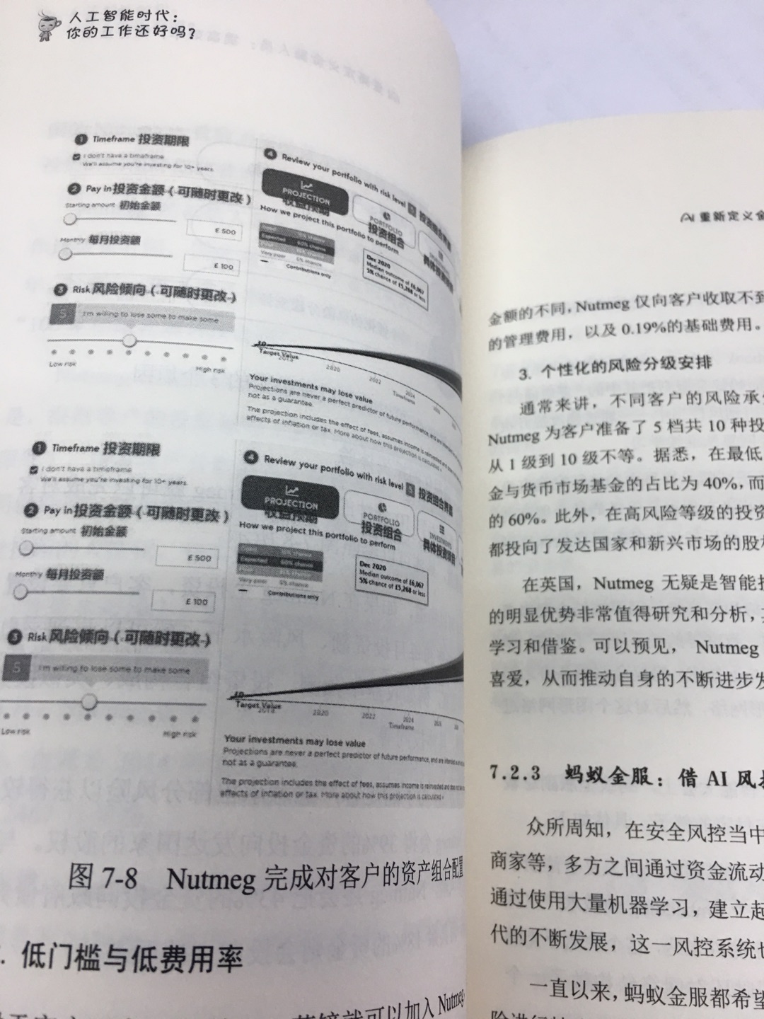 读了本书会让我们对未来的工作有个清晰的认识，提前了解未来的机遇和挑战。的确，人工智能确实改变了很多领域的工作，也让从事某些职业的人们有了新的发展方向。阅读了本书之后，发现本书除了有本文提到的领域以外，还加入了一些别的领域，涉及的知识面更加广阔，比如文娱、电商、HR、医疗等。无论承认与否，人工智能都已经让工作和职位拥有了全新的意义。然而，对于处在新时代的我们来说，这无疑是一个巨大的挑战。所以要想更好地应对这个挑战，本书教会我们一些有效的办法，制定出比较完善的策略，可以让我们不断提升自己。