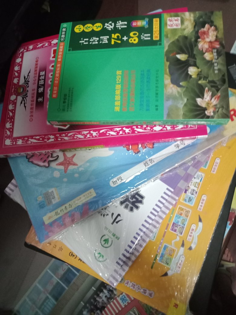 新一年级了，焦虑妈妈买了一堆学习相关的练习册