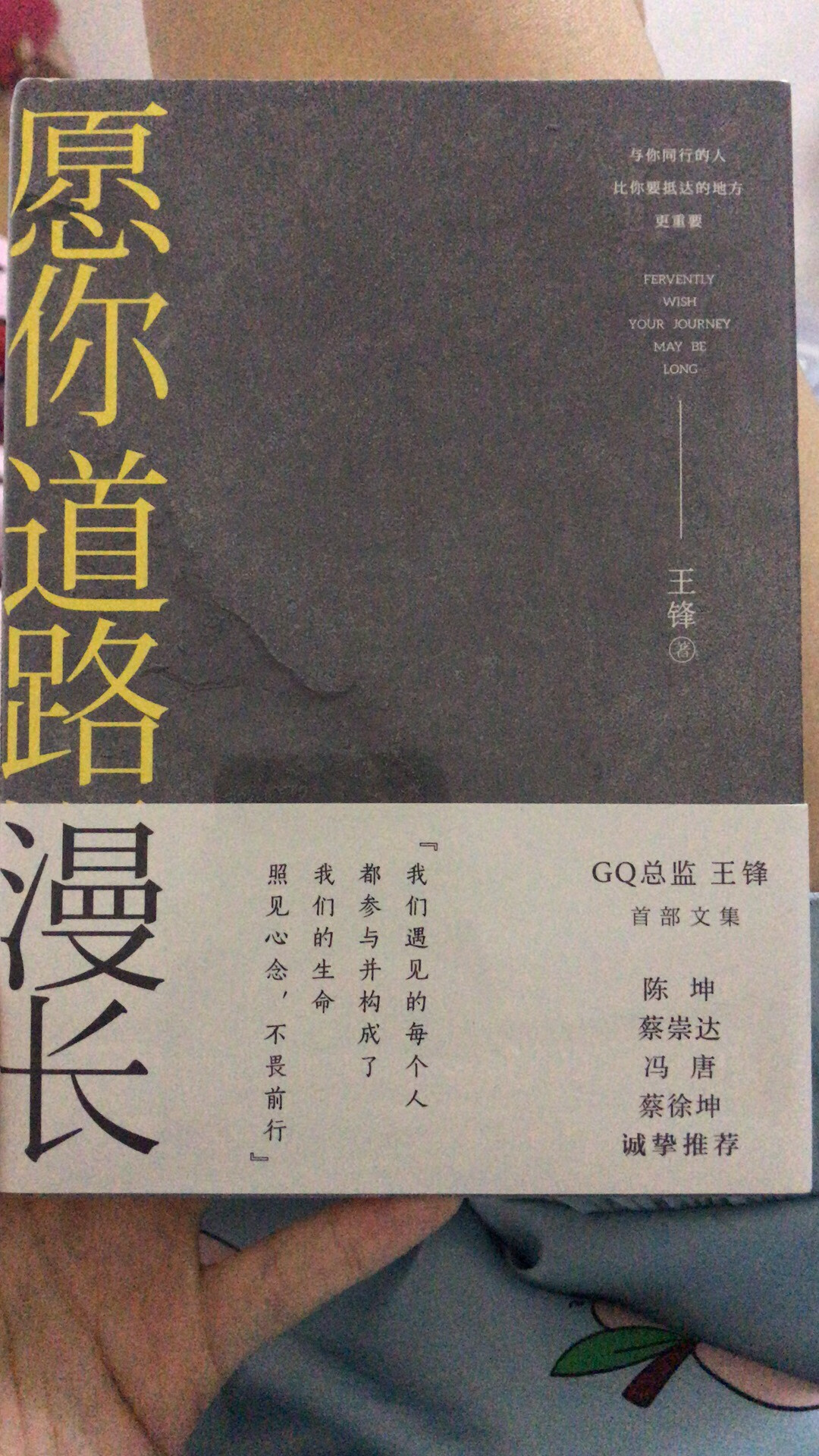 蔡徐坤的推荐。会好好看的。谢谢王锋老师。