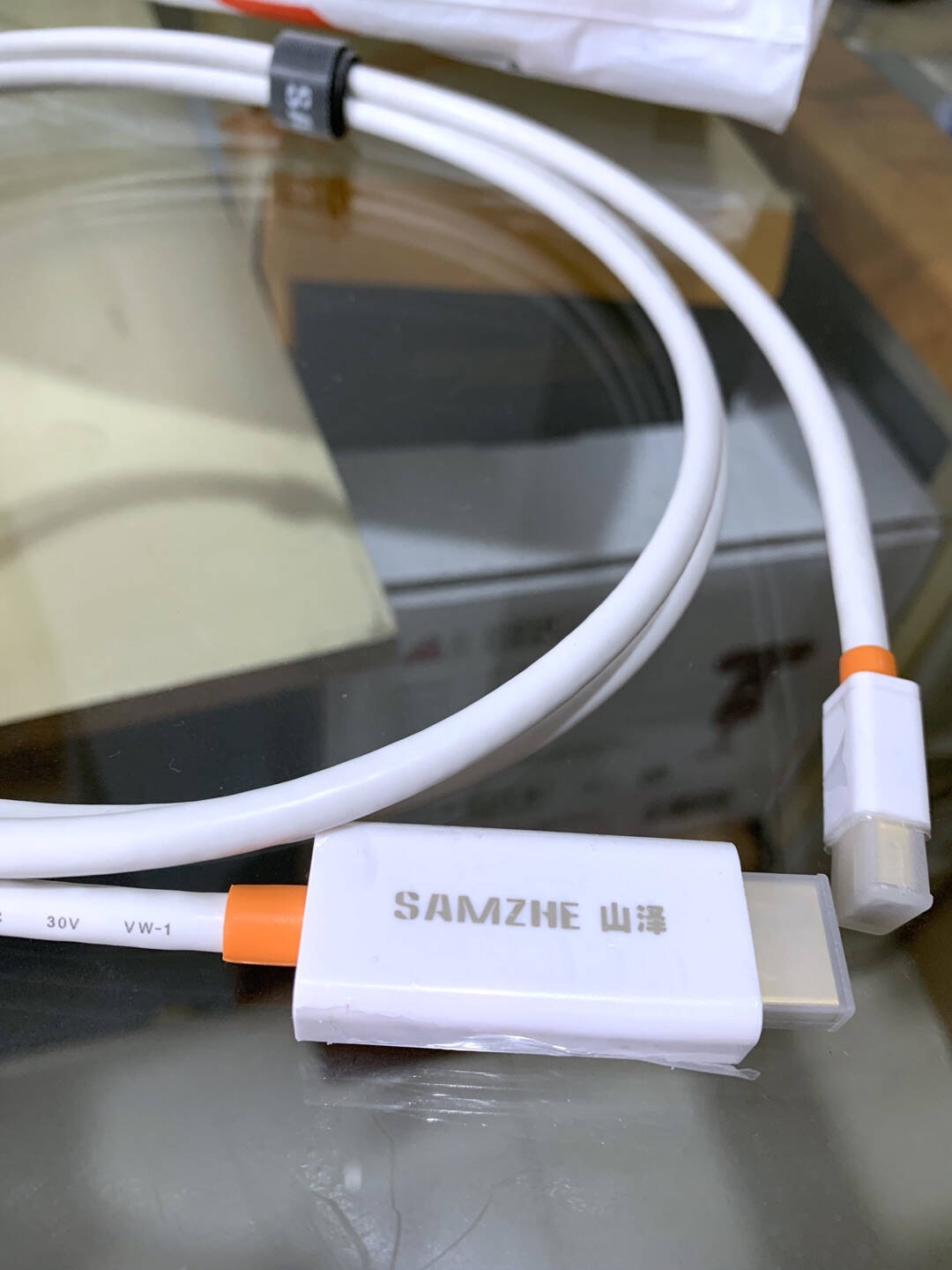 山泽(SAMZHE)DP线1.2版高清线公对公转换线电脑连接电视显示器连接线镀金版黑色1.8米ZJX-220