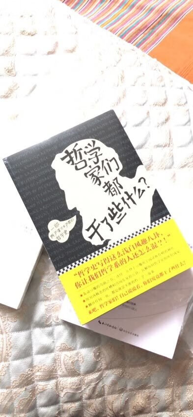 要问我哲学家们都干了些什么，其实我也不知道。喜欢看书，有优惠就买了。印刷质量很好，字迹清晰，也没什么味道。挺满意的。