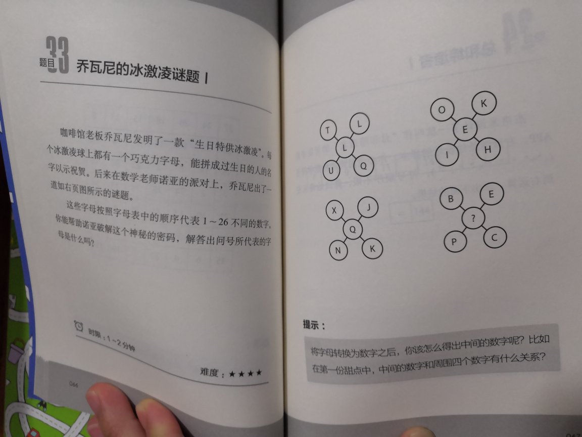 小孩上一年级，逻辑推理方便比较薄弱，在挑选一番发现了这套书，作者查尔斯.菲利普斯是英国脑力训练专家，曾经为英国皇室教授过脑力提升课程！果断入手，书本黑白印刷，一页字题一页图，字体大而清晰，方便初认字的小朋友自己读题，题型丰富，从数独，推理到逻辑方方面面都包含了，特别好的书