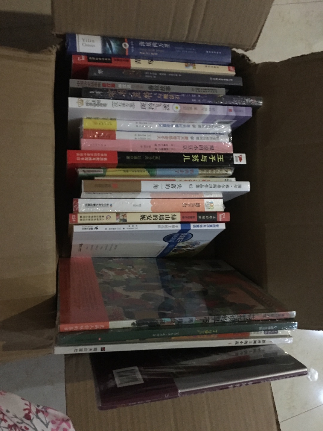 趁活动买了不少的书，还没有完全拆开看，有一箱因为箱子没装满也没有包装好有些书有折痕，总体不错，物流也快。