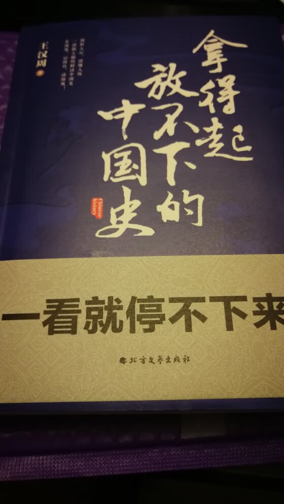 本书是~公众号“历史老师王汉周”的精选合集，类似《历史的温度》的做法。很厚的一本，定价堪称良心。全书分为王侯将相，文人女人，光阴等几个部分，虽说不至于拿得起放不下，但在电子阅读遍地的时代，拿起一本有趣且耐读的纸质书绝对是个不错的选择！