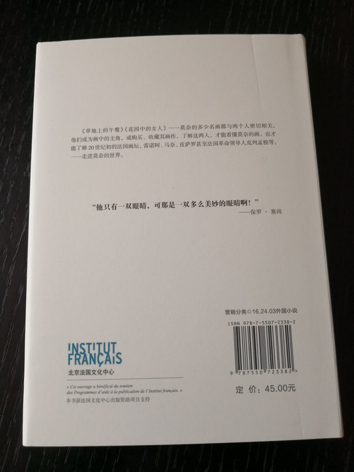 选取一个独特的角度，通过描写莫奈生命中两个重要的人物，展示了这位大画家的生平和创作。