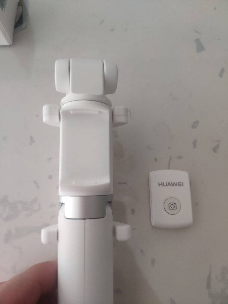 华为HUAWEI原装三脚架无线自拍杆短视频/直播支架神器四键遥控一键连接轻巧便携360°旋转黑色CF15Pro