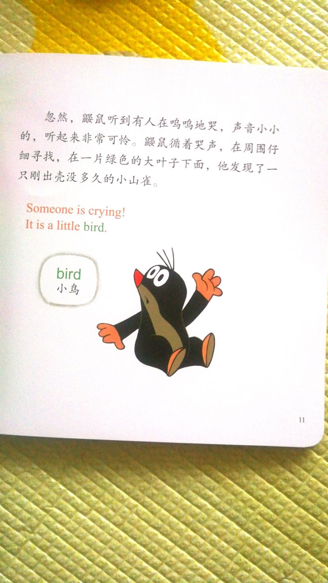 鼹鼠的这套书小朋友很喜欢，有中文有英语，很好的启蒙教材，睡前找一本翻翻，以后回忆起来感觉一定很棒。