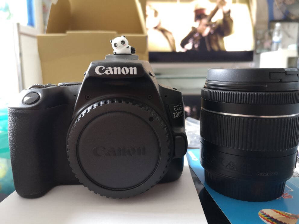 佳能(CANON)eos200d二代/200d2代入门级单反相机vlog数码照相机200dⅱ200dII(黑色18-55套机)官方标配【不含内存卡/相机包/大礼包等】