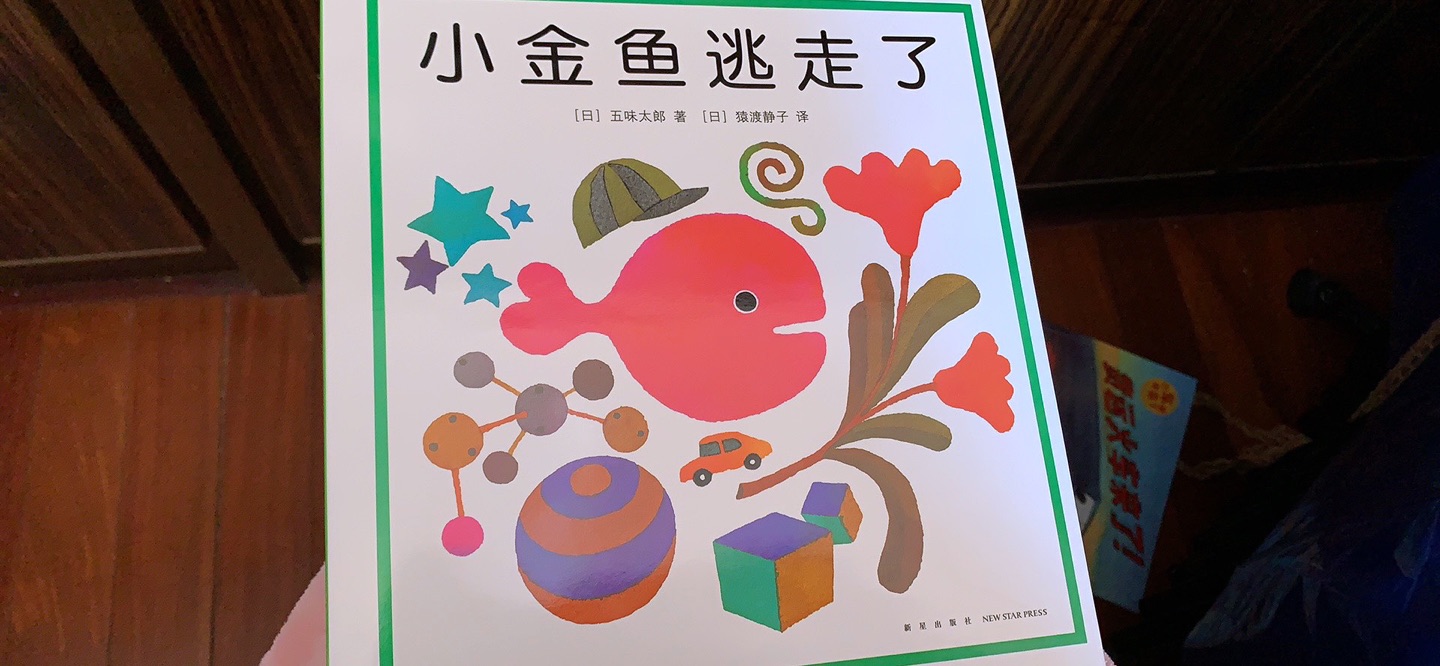很有创意的一本书，小金鱼和各种物体在一起，寻找小金鱼