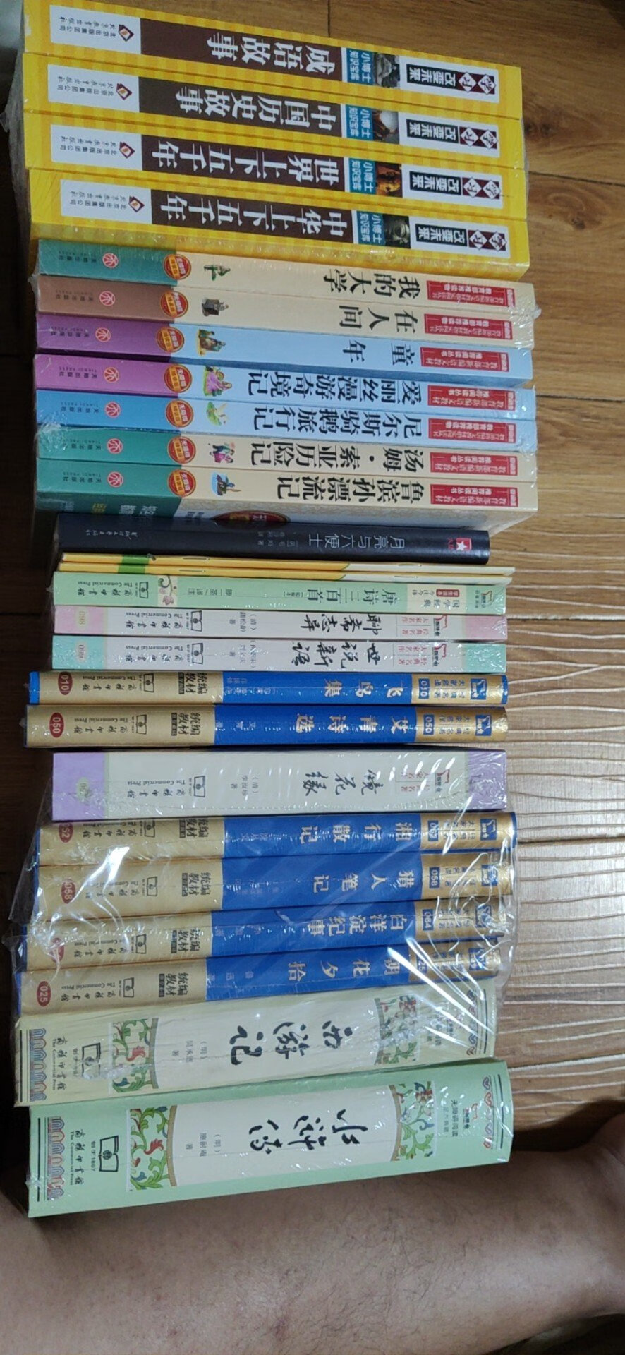 先买了放着，后面慢慢看！看到书非常兴奋。首先价格特别实惠！26本书评论下来才2元一本。还都是名著，非常喜欢买书。虽然自己都没有怎么看，希望能让自己养成习惯看书的习惯！静下来多看看书。武装头脑思想！书的质量、包装都非常好。都有薄膜塑封着的！买了好多书，也送出去好多。希望大家都能把书本变成有价值的思想！