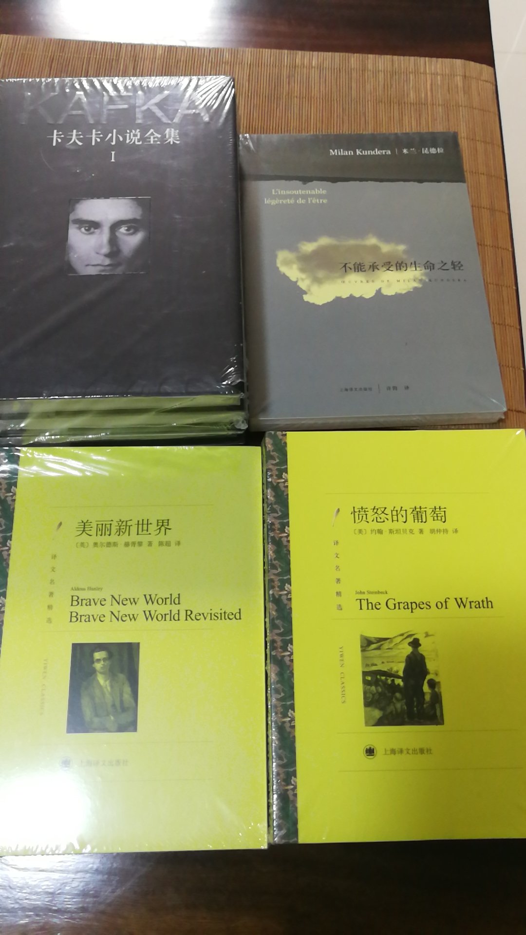 书收到了，有塑封，干净整洁。上海译文出版社，纸质很好，看完可以收藏。好评。