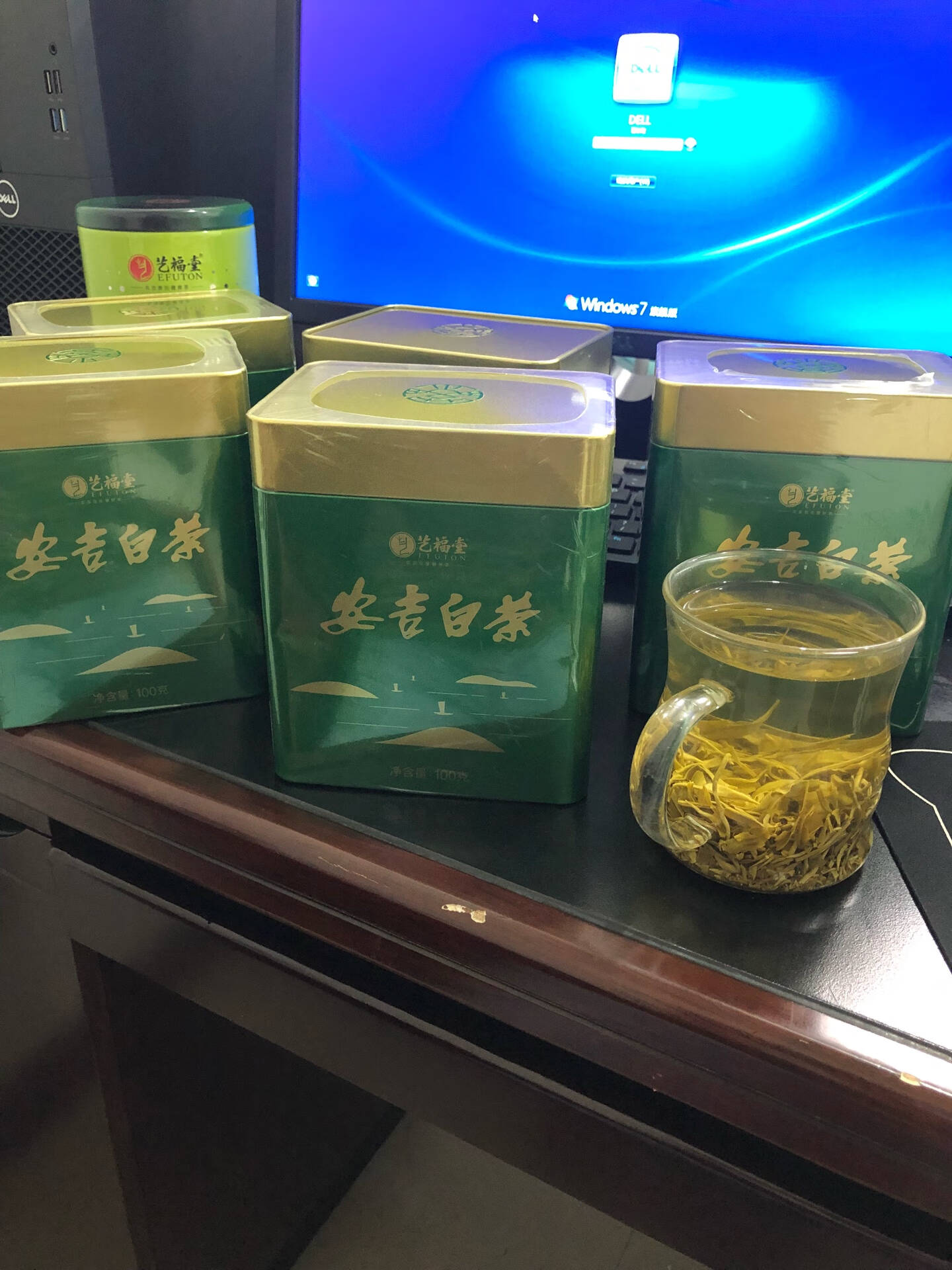 艺福堂茶叶绿茶2020春茶新茶明前特级安吉白茶安吉协会授权品牌100克/罐