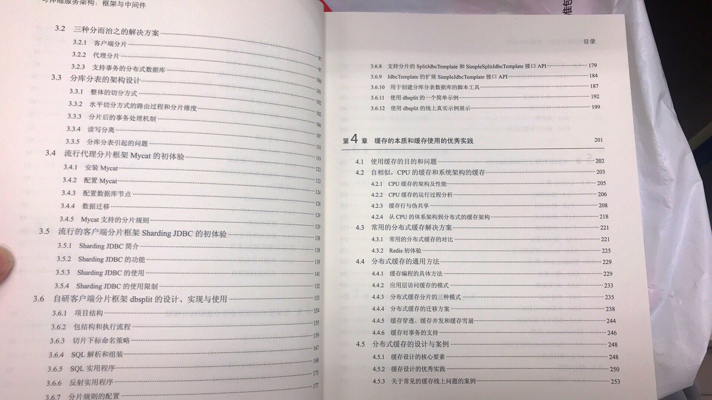 据说很不错的书，买来学习一下，里面有数据库分库分表，缓存使用的一些指导，正好补习一下，希望有用！