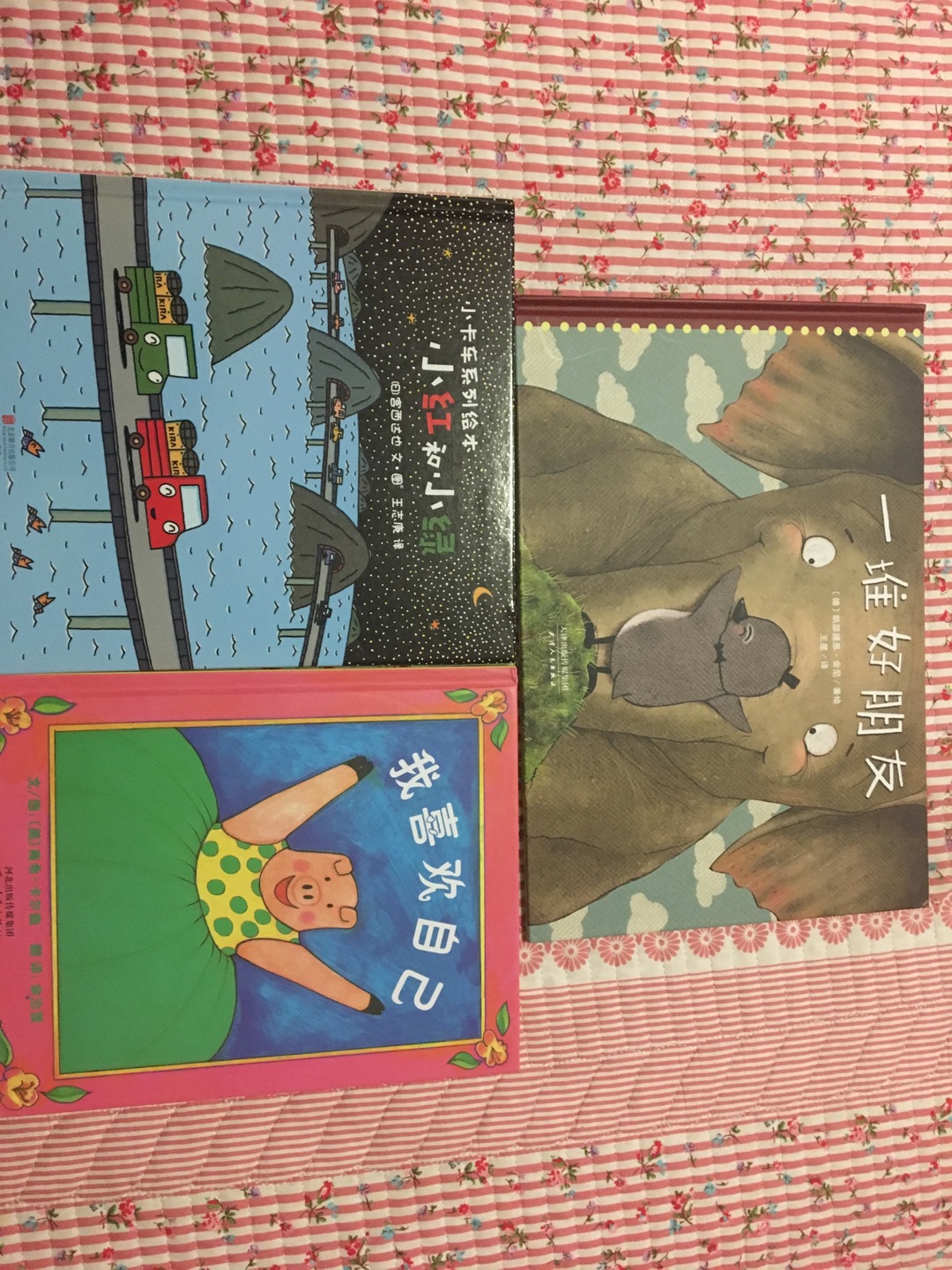 一起买了三本书，小红和小绿系列书很有教育意义，是一本好书，还要把另外四本买了。