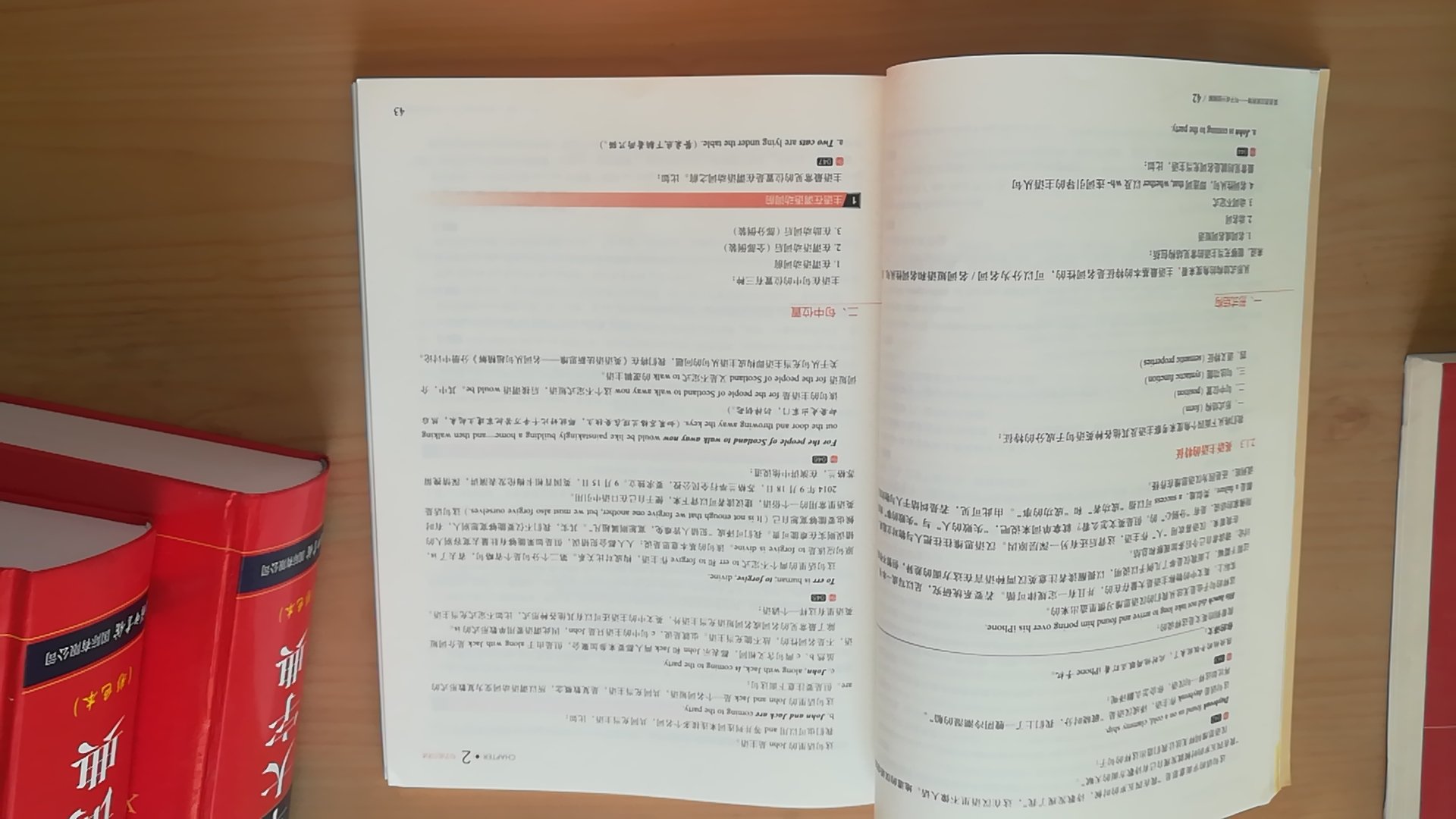 东西不错。选用的例句来自近年的新闻等鲜活材料，富有时代感，让人耳目一新。纸质色彩很柔和，看起来很舒服。内容是全彩的，重点，例句等等，界限分明，醒目易读。满意。