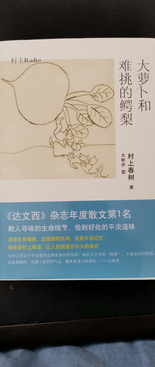 正品图书，书中有手绘插图，村上春树的散文集。随性的文章，可以随性的阅读。