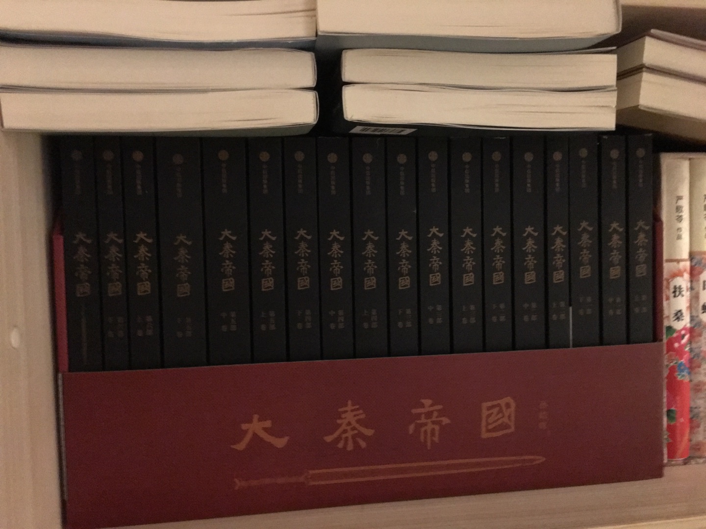 看《大秦帝国》，是想了解大秦的兴亡生灭的过程历史，这巨大的历史落差与戏剧性的帝国命运中，隐藏了难以计数的神奇故事以及伟人名士的悲欢离合。而看着电视剧往往没有书本收获得多，所以买书看吧…
