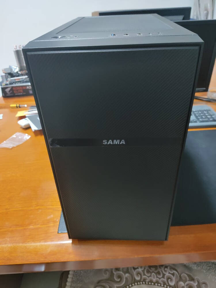 先马(SAMA)机箱电源套装平头哥M1电竞版游戏电脑小机箱+金牌500W电源额定功率500W三年质保