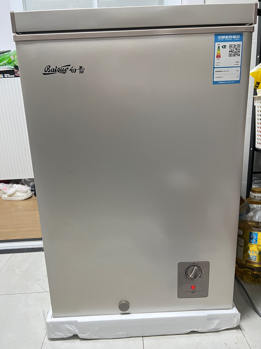 白雪 bd/c98ds冷柜容量适宜:宝贝收到了,非常满意,白雪牌冰箱冰柜系列