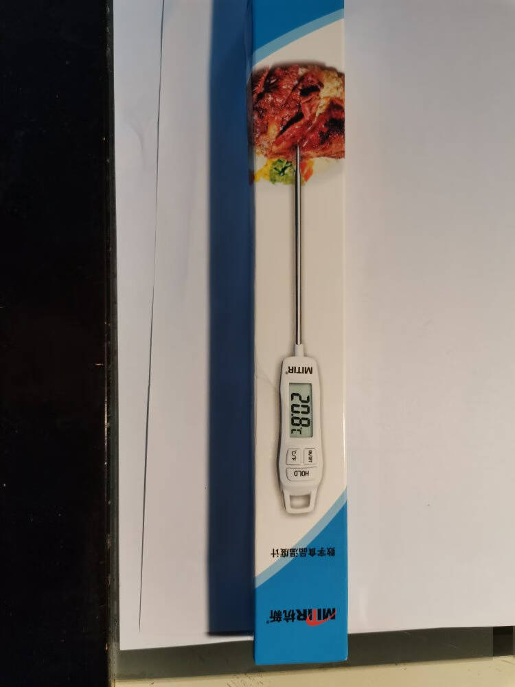 米特尔(MITIR)探针式食品温度计厨房油温计婴儿奶温计水温计电子防水温度计TP688黑色