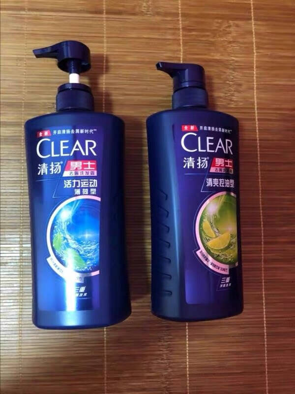 清扬(CLEAR)洗发水男士去屑洗发露活力运动薄荷型500g(新老包装随机发)(氨基酸洗发)