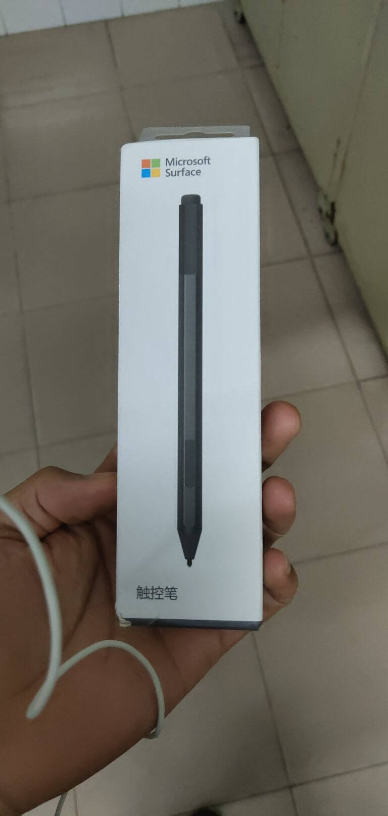 微软surfacepen原装触控手写笔冰晶蓝4096级压感倾斜感应橡皮擦按钮可