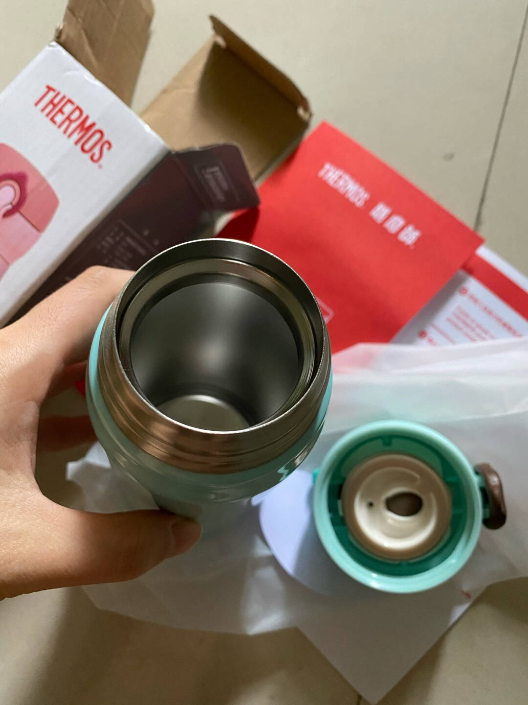 THERMOS膳魔师保温杯500ml男女士车载不锈钢系列保温保冷杯JNL-501MBK