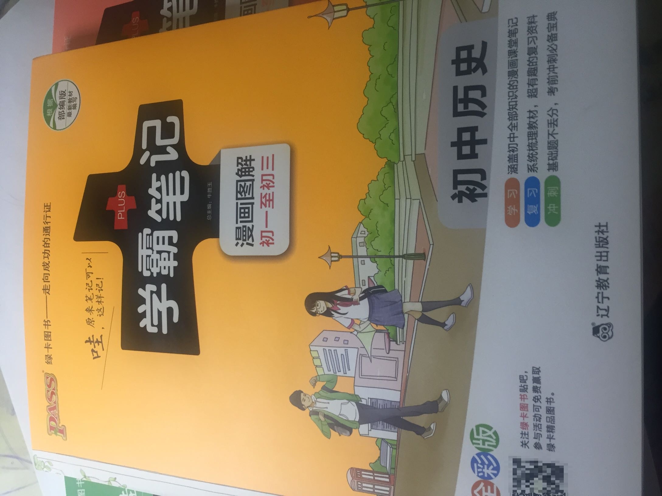 绿卡图书 2018学霸笔记漫画图解：初中历史（通用版 全彩版）[特例商品不参加每满100减50促销]