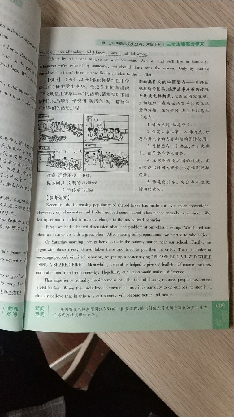 写作模板真的很有用。建议作文不好的同学可以买来看看。