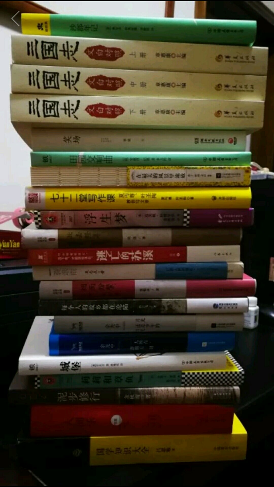 一次买了31本，把我家书架也摆满了，终于可以装一下有文化的人啦！明天要去把包装拆了，不然被看到很丢人的，装也要全套