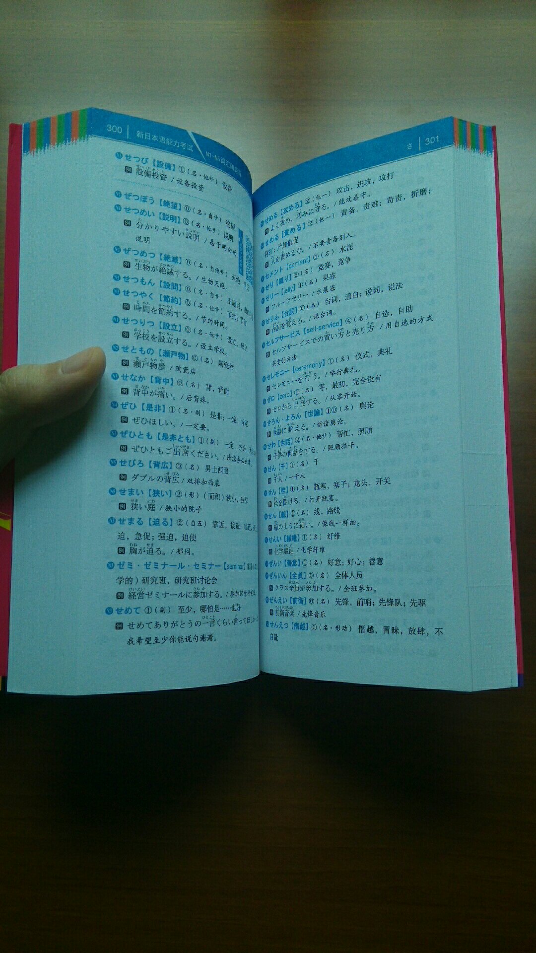 全新修订版，但目测和原版差不了多少。里面有大约10000词汇，并附有对应的常用词组和例句，但是非常短，适合随身背诵。如果要深入学习词汇，还得靠专业一点的日语词典。