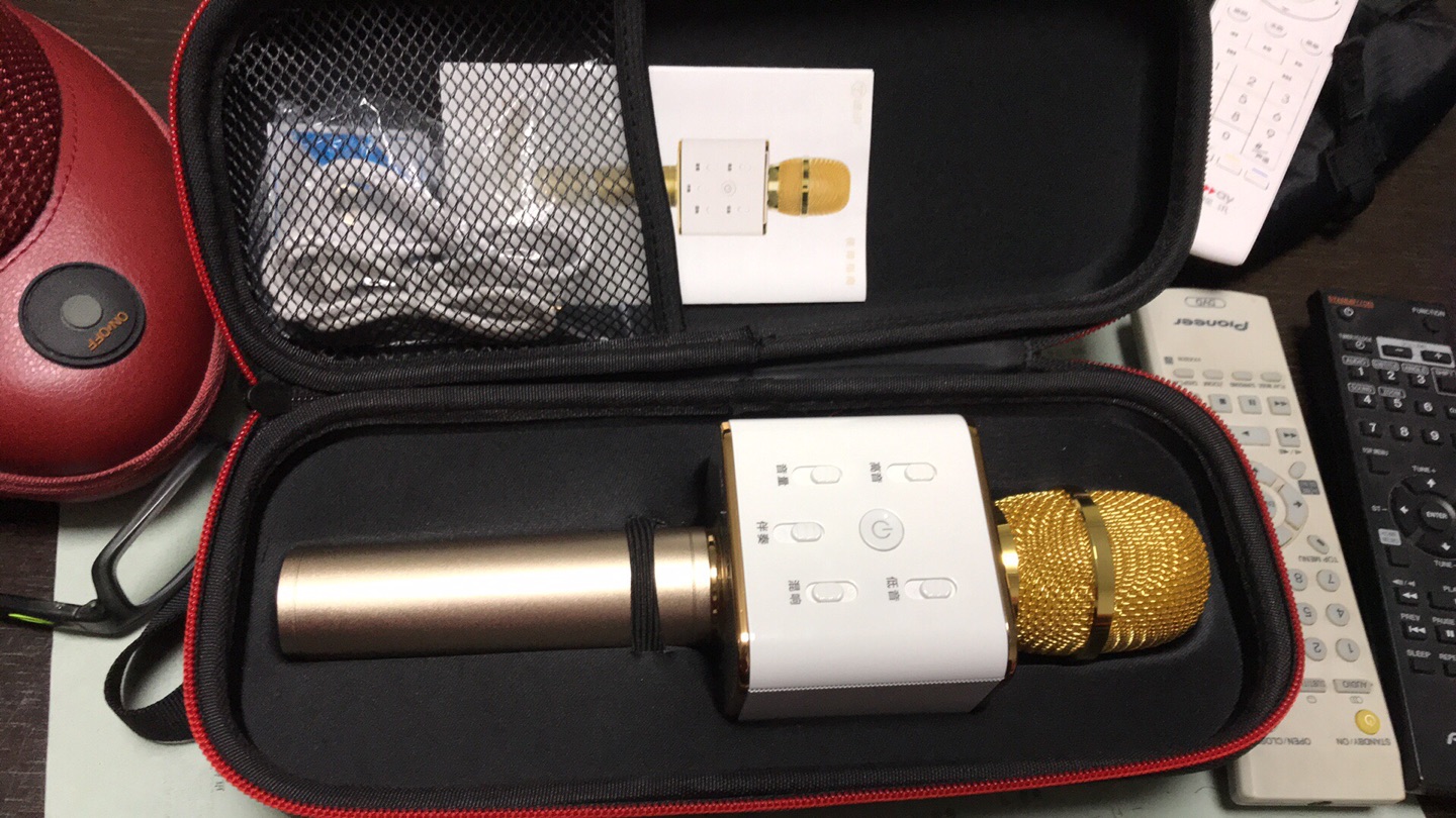 途讯q7 新款手机k歌宝 蓝牙唱吧麦克风话筒星神器 双喇叭好音质