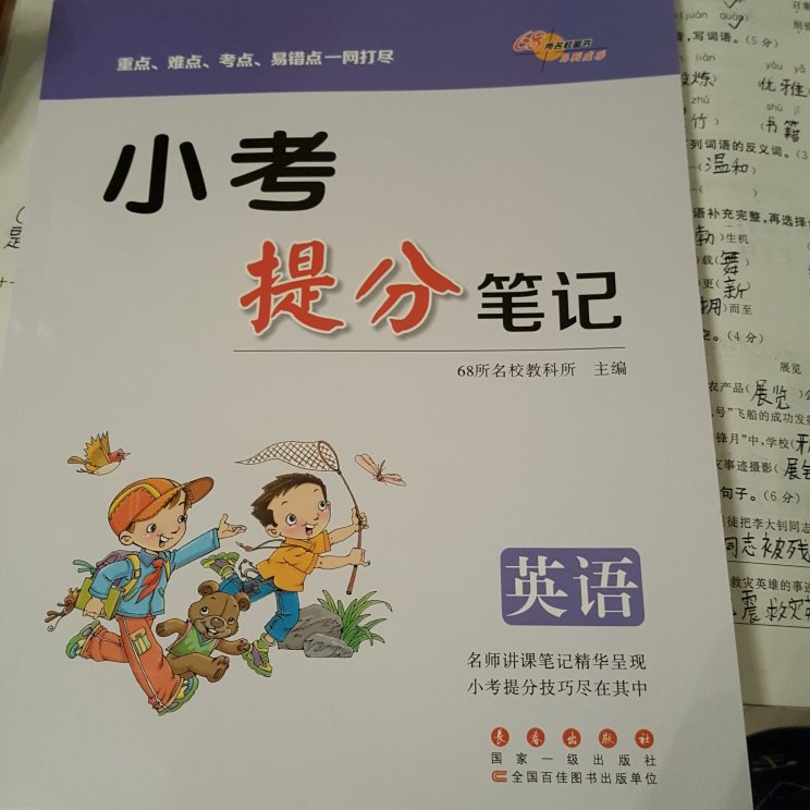 正好儿子今年小考，这本书把小学的英语知识点完整的梳理了一遍，适合复习用。