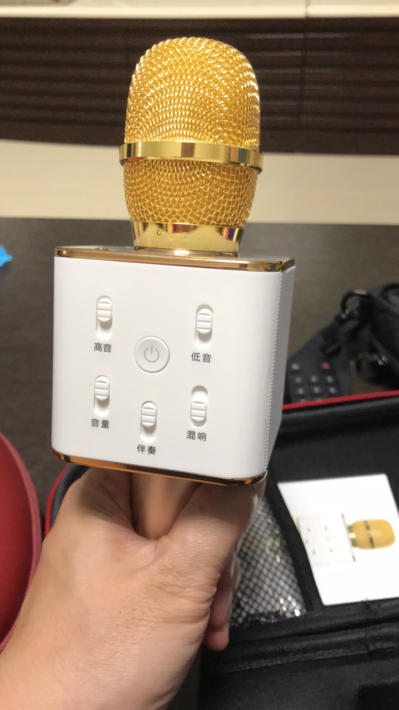 途讯q7 新款手机k歌宝 蓝牙唱吧麦克风话筒星神器 双喇叭好音质