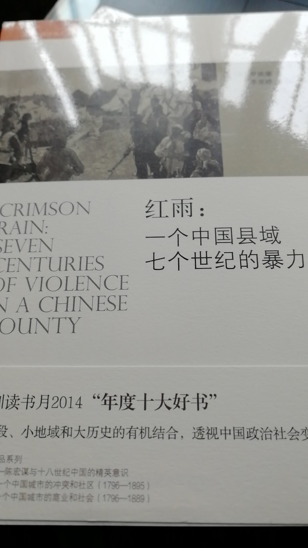 罗威廉的《红雨》对一个中国县城七个世纪的暴力的历史考察极为精彩。