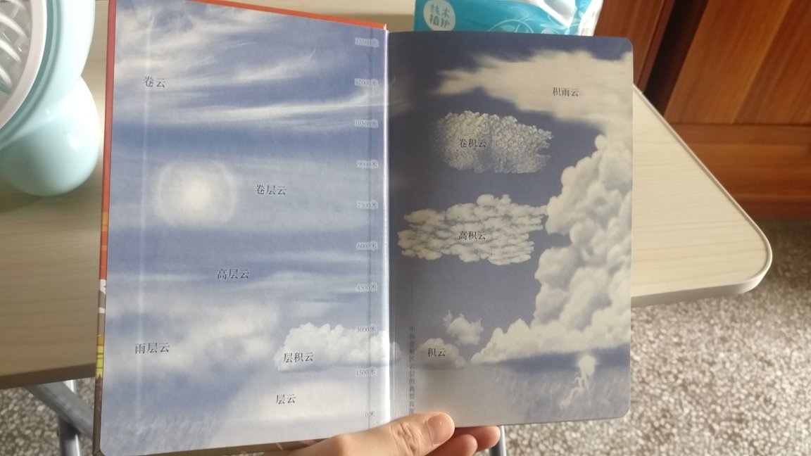 最喜欢拍天空的云，这本书可以学到一些知识，印刷质量也不错，很小的一本，墙裂推荐给喜欢云彩的小伙伴