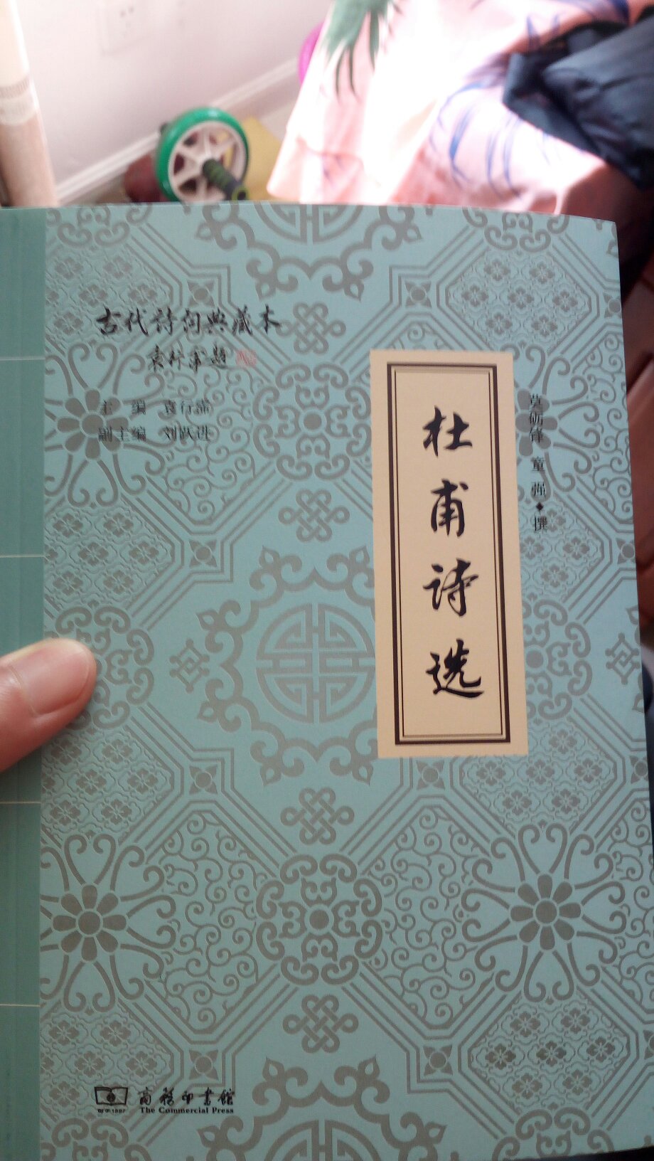 不错的杜诗选本，由莫砺锋、童强选评注。惜乎无锁线。