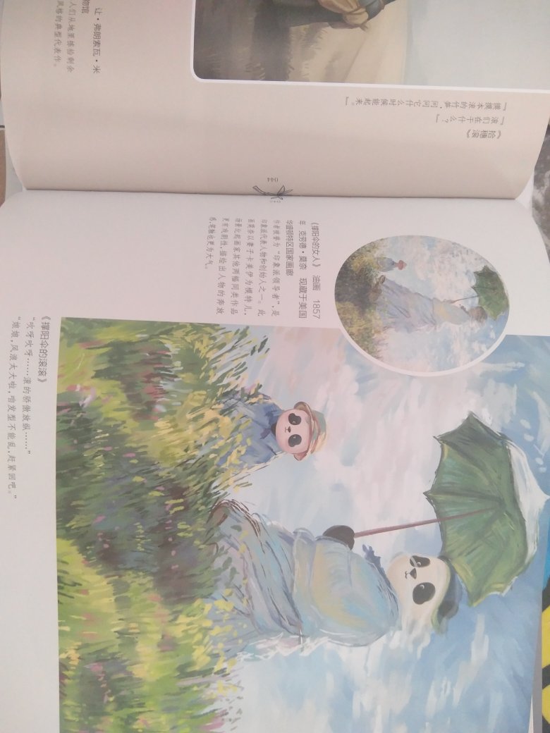 非常可爱的一本书，纸张书本质感都很好，里面的中外名画别有趣味，对这些名画有了不同角度的认识，妹妹问我画挺好的，为啥有些中国的画要在外国收藏?