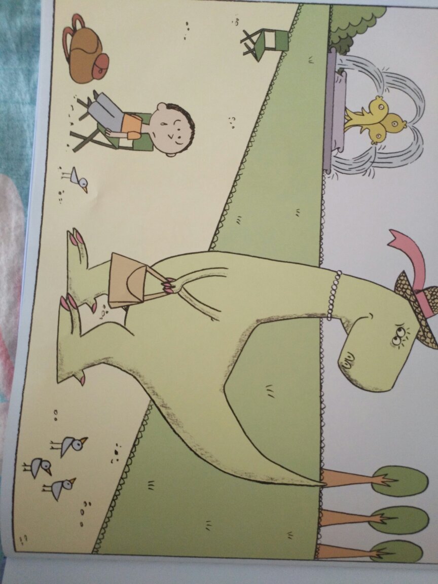 宝贝很喜欢这本书，如果小朋友喜欢恐龙，那完全可以入一本，恐龙小姐是个特别喜欢帮助别人的恐龙，大家都很喜欢她，除了一个小朋友很认真确定恐龙灭绝了，没人听他说，除了恐龙小姐，可是最后，那又怎么样，恐龙灭绝，也不妨碍我的开心ヽ(○^?^)??，很有趣
