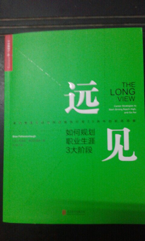 中国人是很有远见的，但我没有找到以远见为名的中国书籍，实际上中国的职业规划与这本远见并不逊色，只是没有冠以远见之名而已。