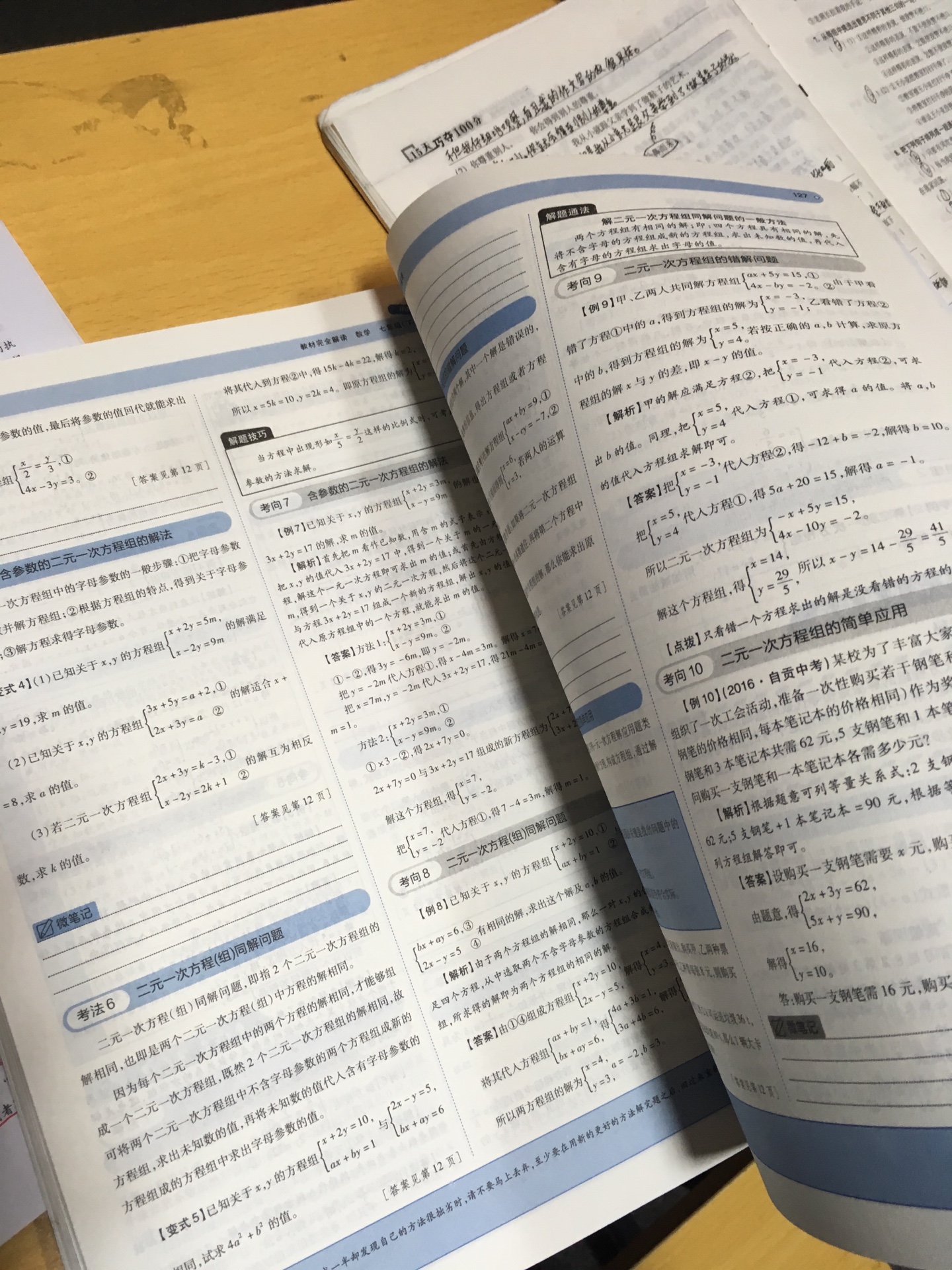 这个系列的教材辅导材料确实挺有层次感的，各种题型在例题里面都有涉及，总得感觉是难易有区分，结构比较合理！