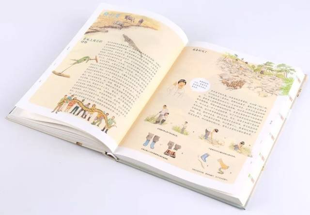 很大很厚，翻页引发孩子兴趣这套书共两个分册《动物图鉴》和《植物图鉴》，把456种动物和320种植物呈现在孩子们面前，绘者以童稚的眼光捕捉它们生动的面孔或是自在的姿态，著者会心解读，就像介绍小伙伴一样，带领孩子们了解动植物的形态、行为和逗趣的“小个性”，也让孩子们从感知大自然开始，打开审美与科学交融的认知视野。