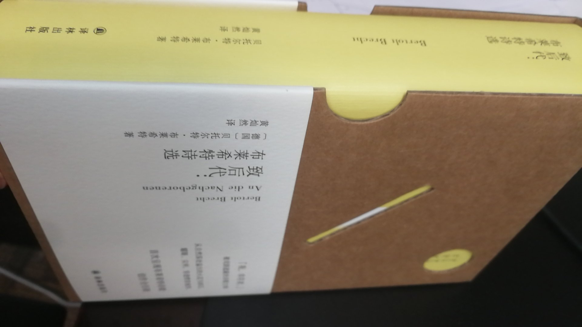 包装有意思，用的环保纸所以不重，黄灿然翻译的值得一看