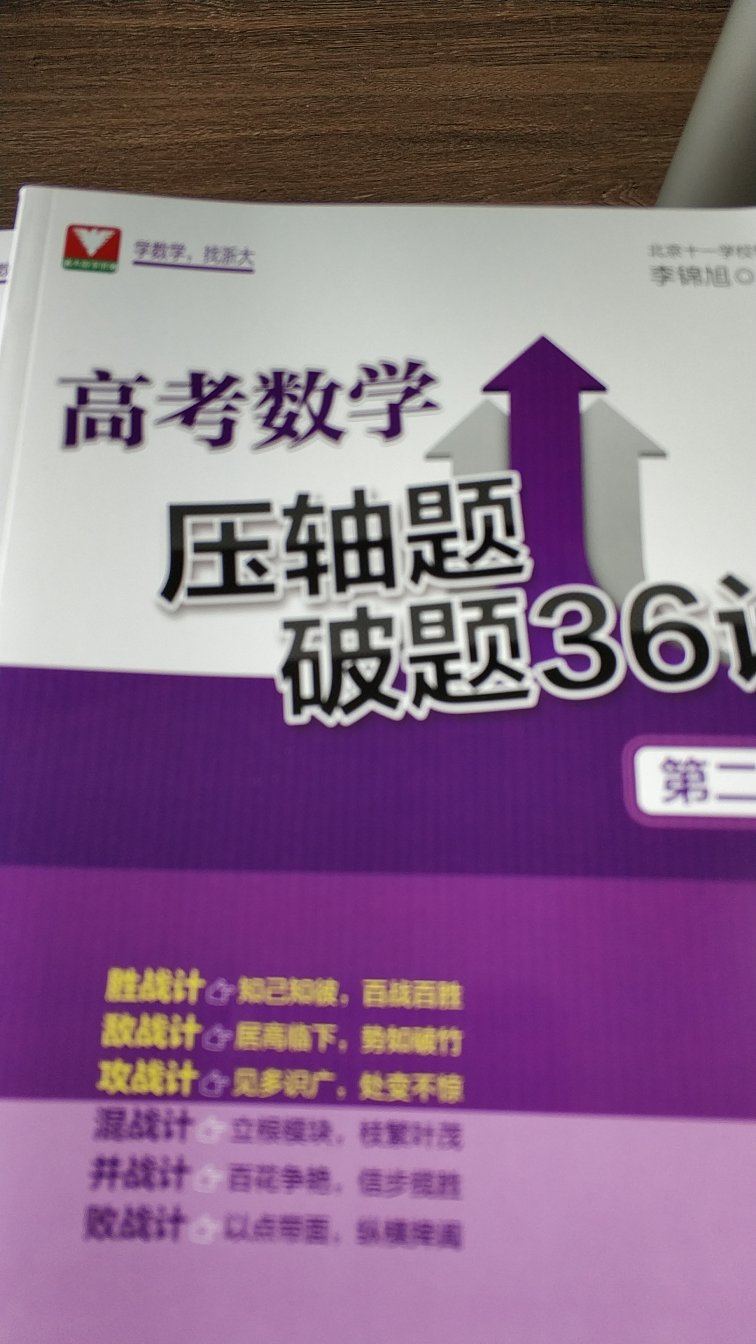 给高三学子买的参考书，还没有开始做。数学解题方法很全面。